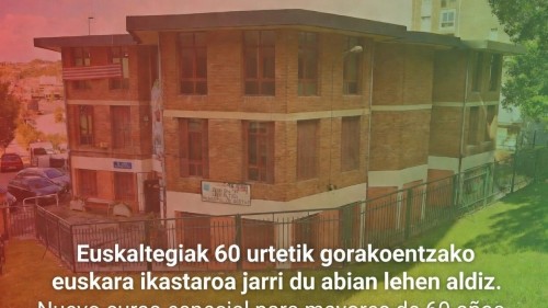 Udal Euskaltegiak 60 urtetik gorako pertsonak euskara ikastaroetan parte hartzera animatzen ditu