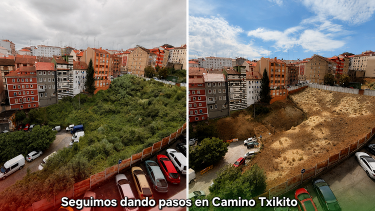 Camino Txikitok beste urrats bat eman du ingurua sastrakaz garbitu eta garbitzearekin.