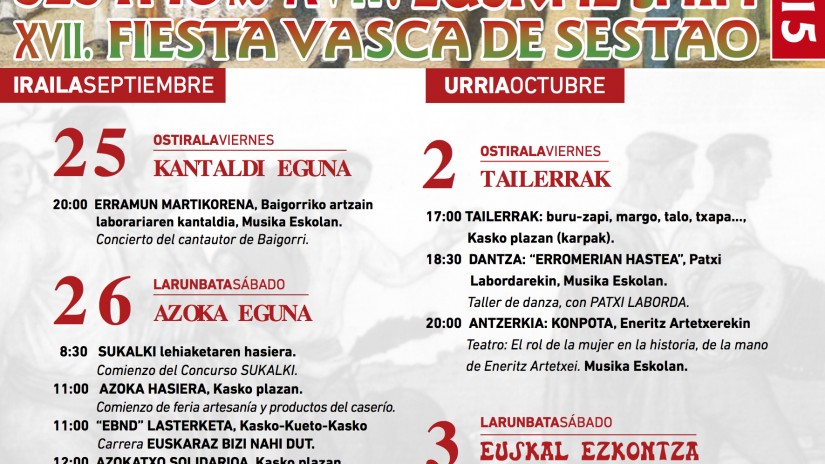 El cantautor vasco Erramun Martikorena actuará en Sestao con motivo de la Euskal Jaia