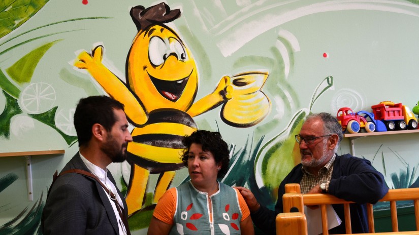 La Haurreskola de Vista Alegre estrena unos murales en sus aulas