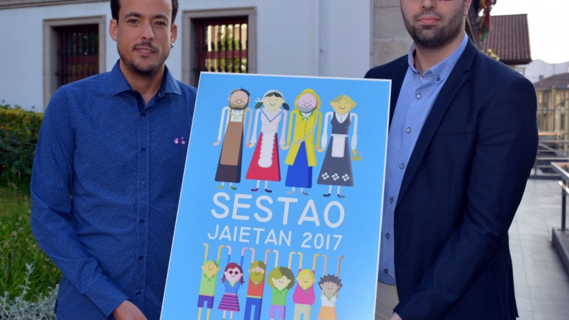 Marco Souto es el autor del cartel de las fiestas de Sestao