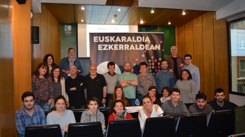 Ayer se presentó en Sestao el programa Euskaraldia: 11 egun euskaraz