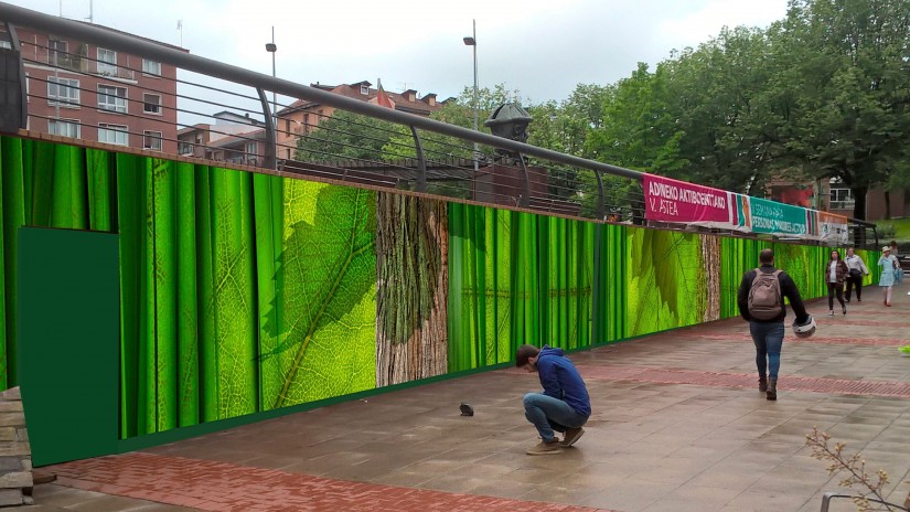 Un mural decorará la Plaza del Kasko