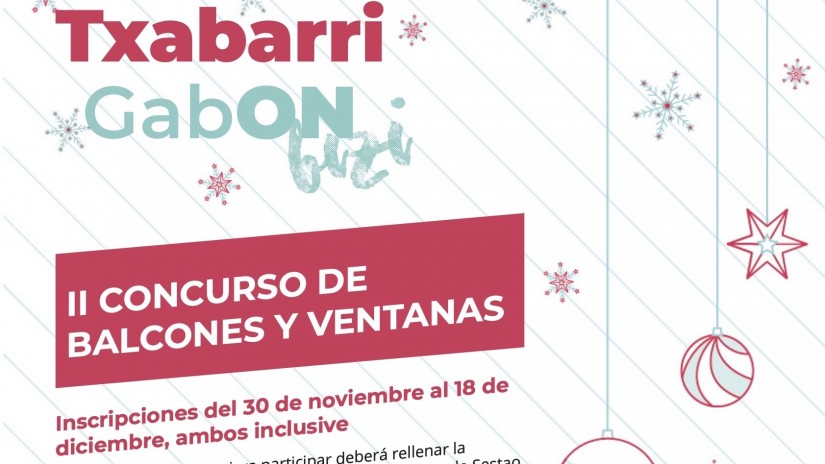 En marcha el segundo concurso de embellecimiento de balcones y ventanas ‘Txabarri GabON Bizi’