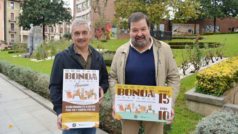El miércoles comenzará una nueva campaña de bonos descuento en 87 comercios de Sestao