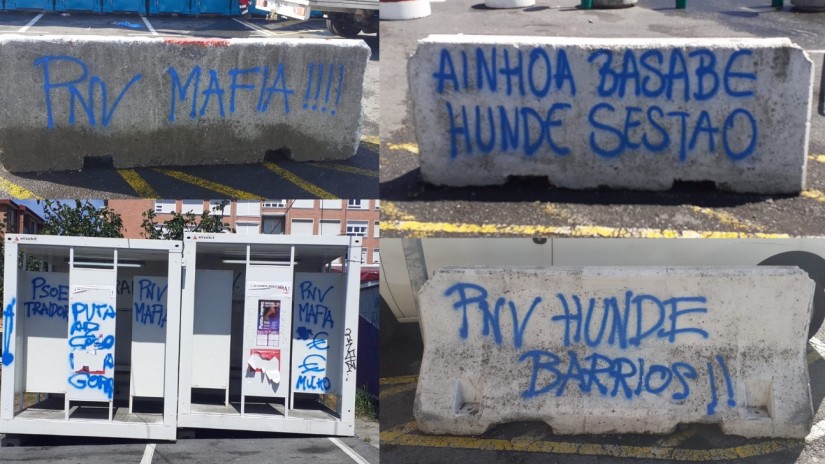 Comunicado de EAJ-PNV Sestao ante las pintadas aparecidas en el recinto de txosnas