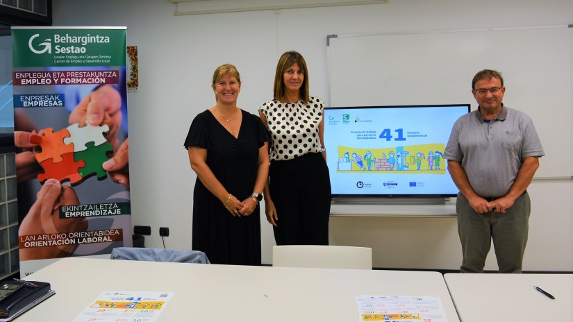 Sestaoko Udalak enplegu-plan berriak jarri ditu abian Lanbiden izena emandako 41 langabe kontratatzeko