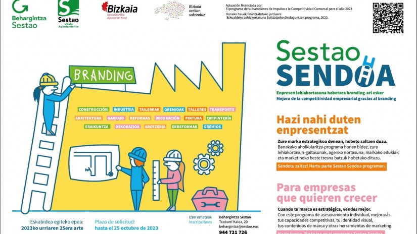 Sestao pone en marcha el programa Sestao Sendoa para mejorar la competitividad de 4 empresas gracias al branding