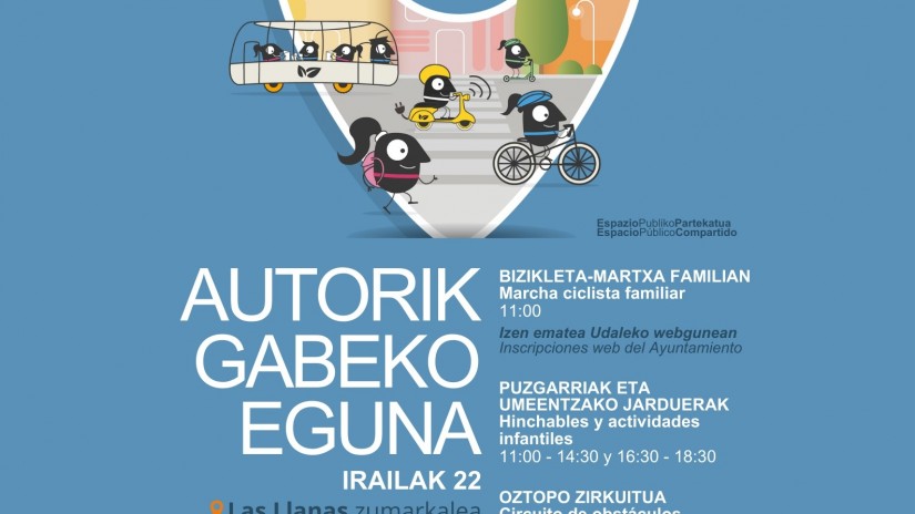 El Día Sin Coche se celebrará este domingo en Alameda Las Llanas