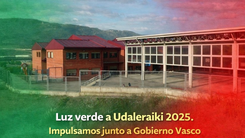 El Ayuntamiento impulsa junto al Gobierno Vasco mejoras en centros educativos gracias al convenio Udaleraiki 2025