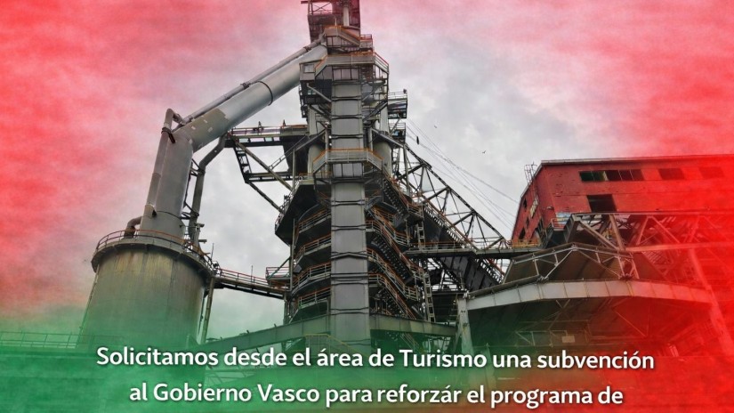 Sestao solicita al Gobierno Vasco apoyo económico para fortalecer las visitas guiadas al Horno Alto