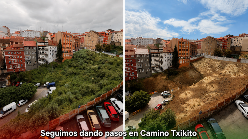 Camino Txikito da un paso más con el desbroce y limpieza del entorno