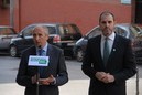 Josu Erkoreka junto a Josu Bergara en Sestao