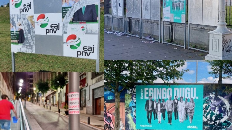 Comunicado de EAJ-PNV Sestao ante la retirada de carteles electorales